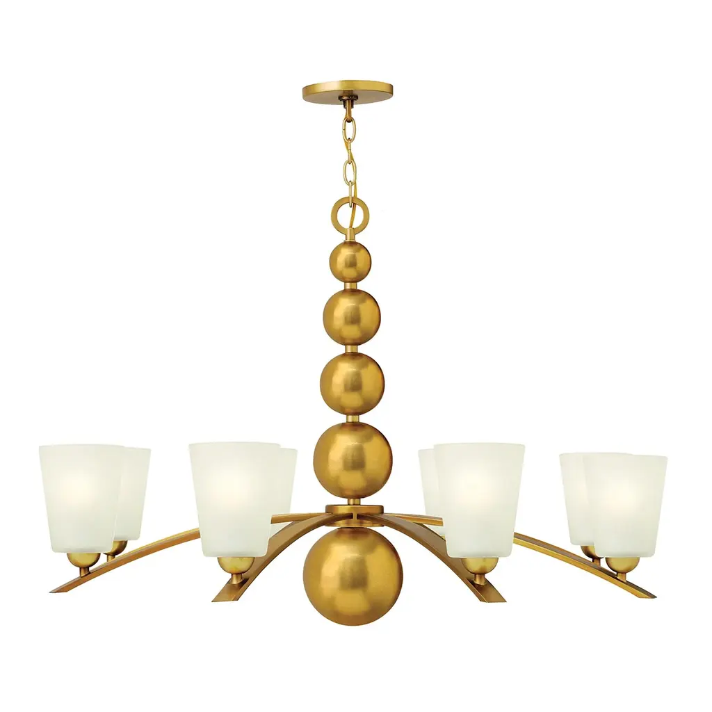 Lustre Zelda 8 lumières — Lustres Hinkley · Elstead