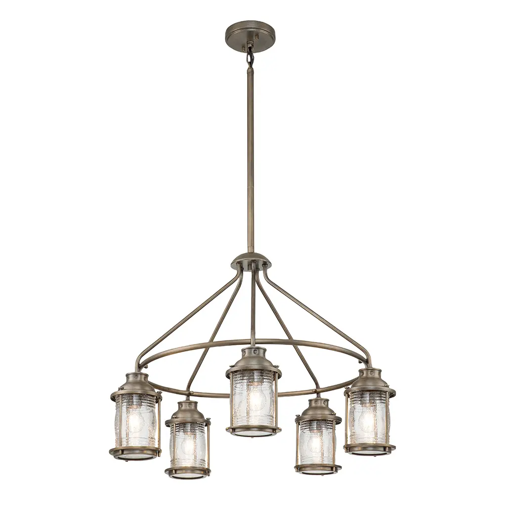 Suspension Ashland Bay 5 lumières — Suspensions Kichler · Elstead