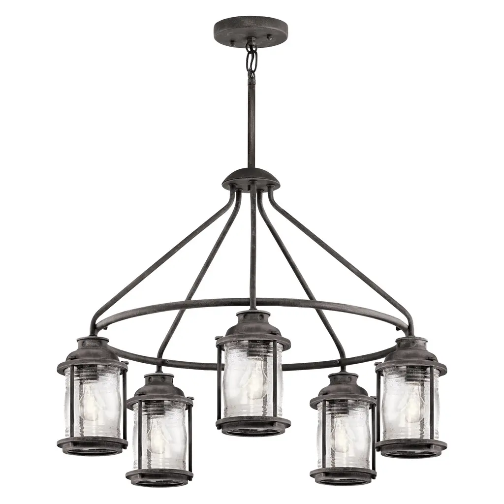 Suspension Ashland Bay 5 lumières — Suspensions Kichler · Elstead