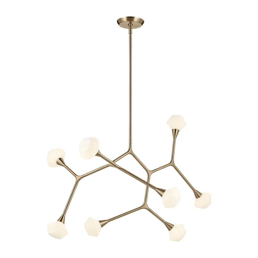 Suspension Cassius 8 lumières — Suspensions Kichler · Elstead