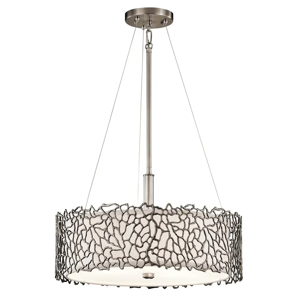 Suspension Silver Coral 3 lumières — Suspensions Kichler · Elstead