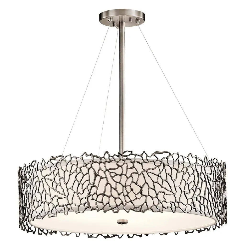 Suspension Silver Coral 4 lumières — Suspensions Kichler · Elstead