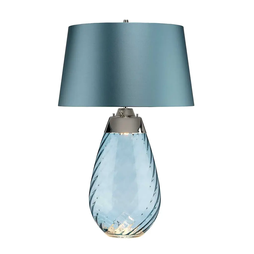 Lampe à poser Lena - Blue — Lampes à poser Elstead Lighting