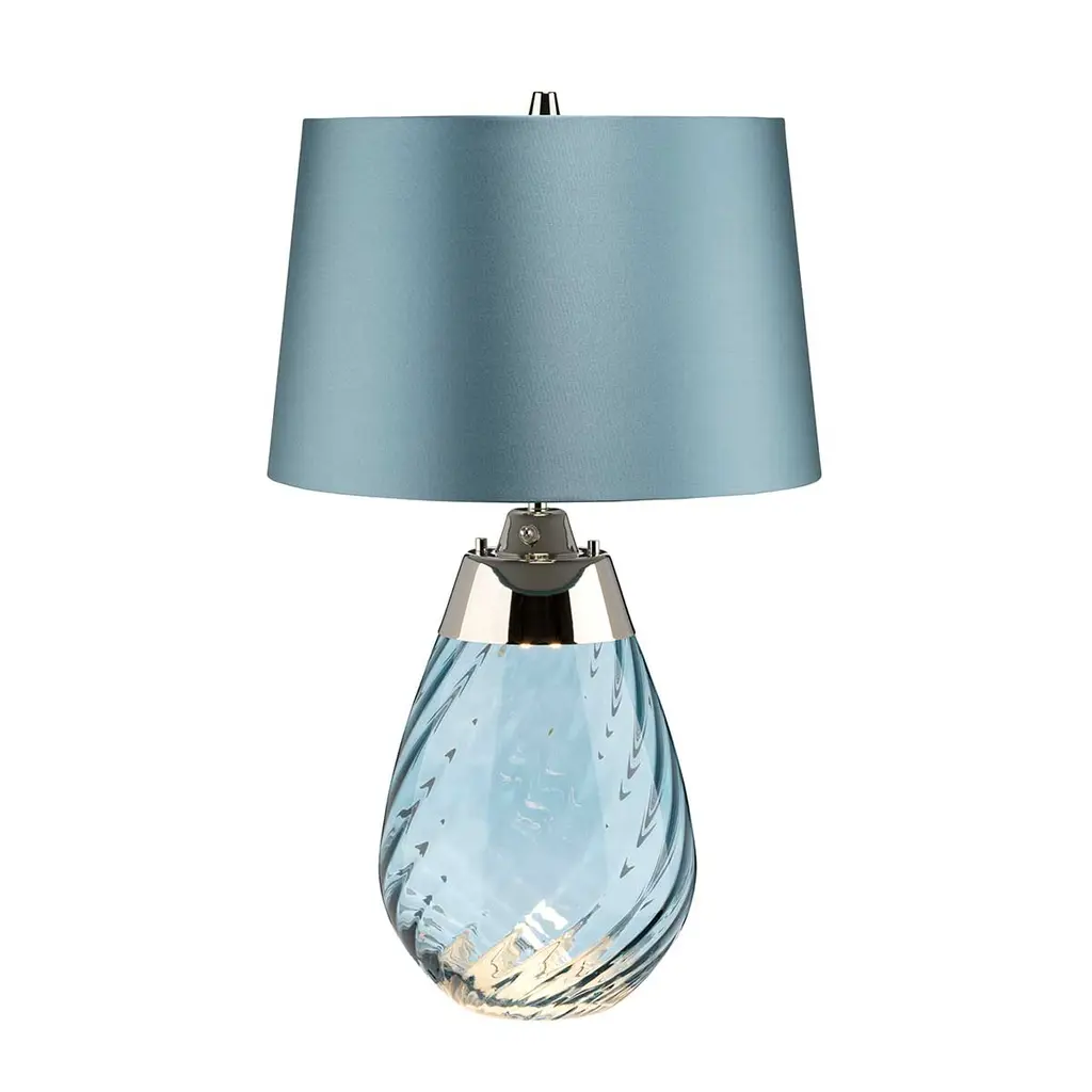 Lampe à poser Lena - Blue — Lampes à poser Elstead Lighting