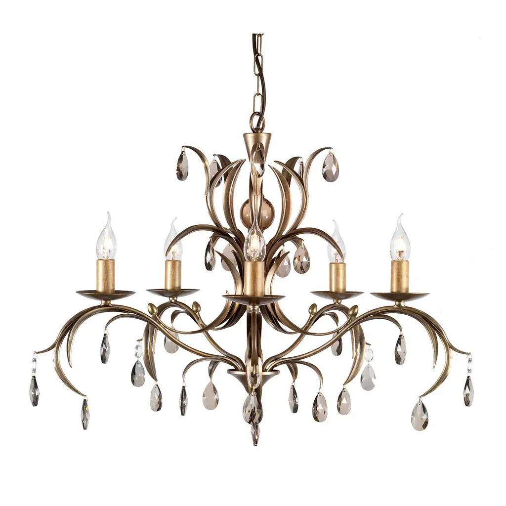 Lustre Lily 5 lumières — Lustres Elstead Lighting