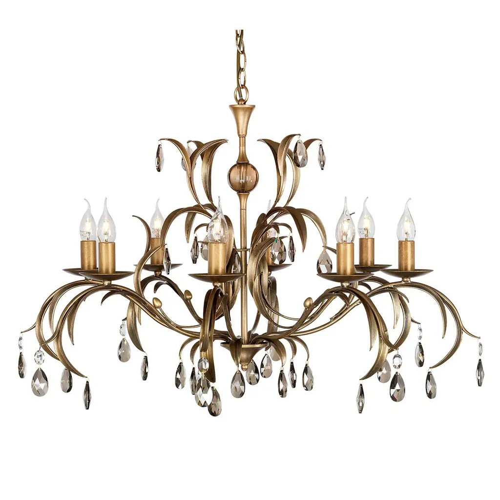 Lustre Lily 8 lumières — Lustres Elstead Lighting