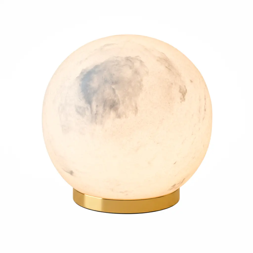Lampe à poser Luna LED Rechargeable Stone Table Lamp — Lampes à poser Elstead Lighting