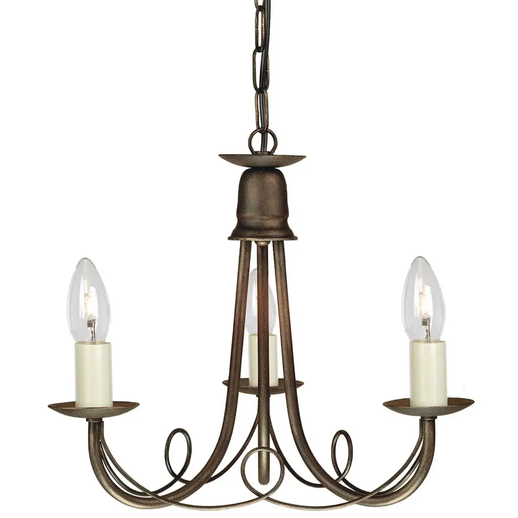 Lustre Minster 3 lumières — Lustres Elstead Lighting