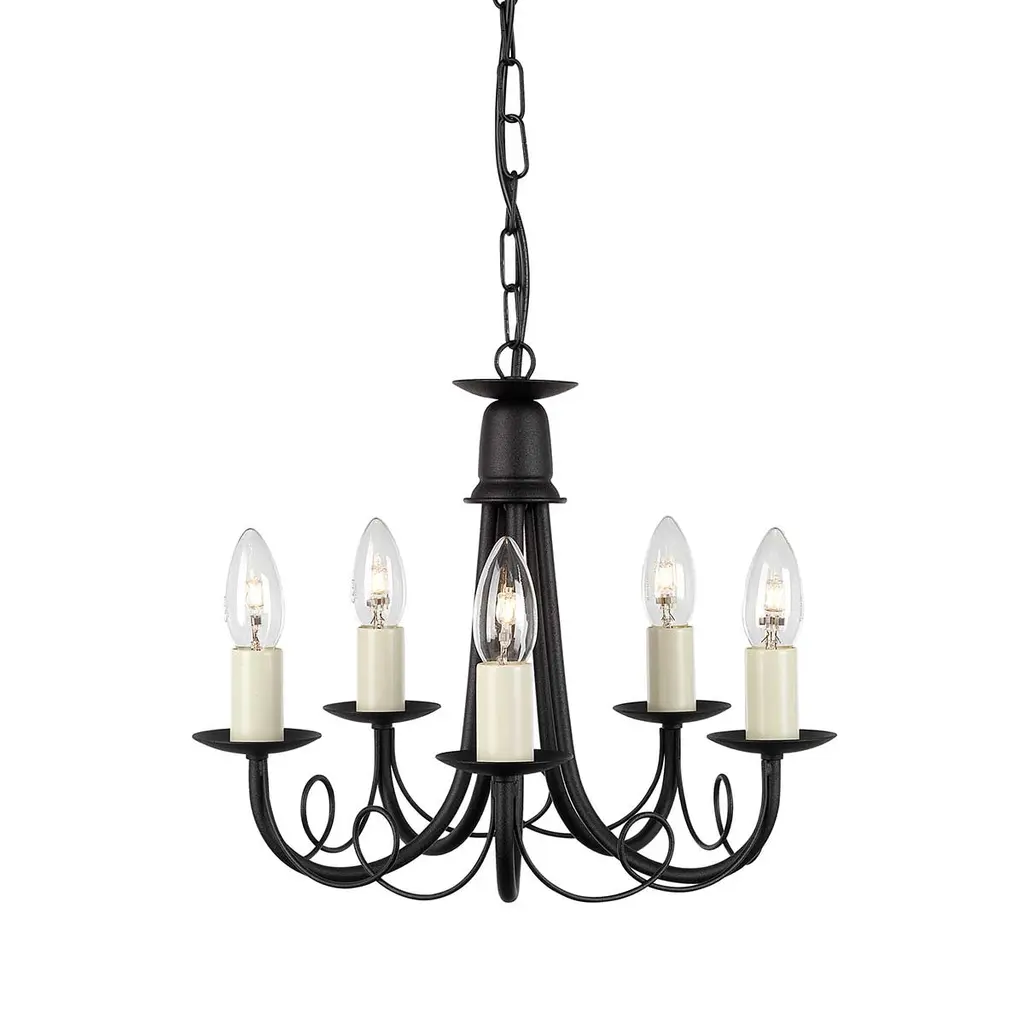 Lustre Minster 5 lumières — Lustres Elstead Lighting