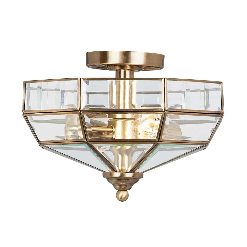 Plafonnier Old Park 2 lumières — Plafonniers Elstead Lighting