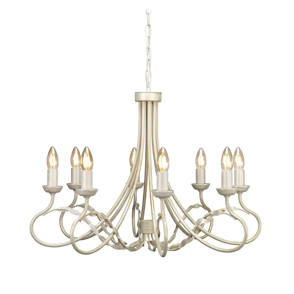 Lustre Olivia 8 lumières — Lustres Elstead Lighting