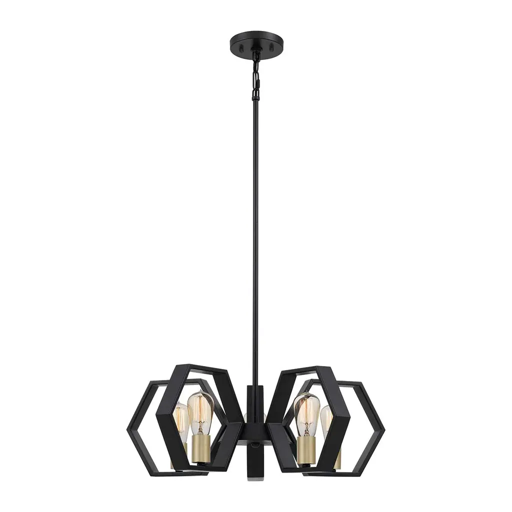Lustre Bismarck 5 lumières — Lustres Quoizel · Elstead