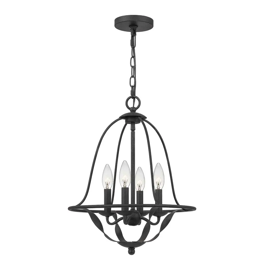 Suspension Bradbury 4 lumières — Suspensions Quoizel · Elstead
