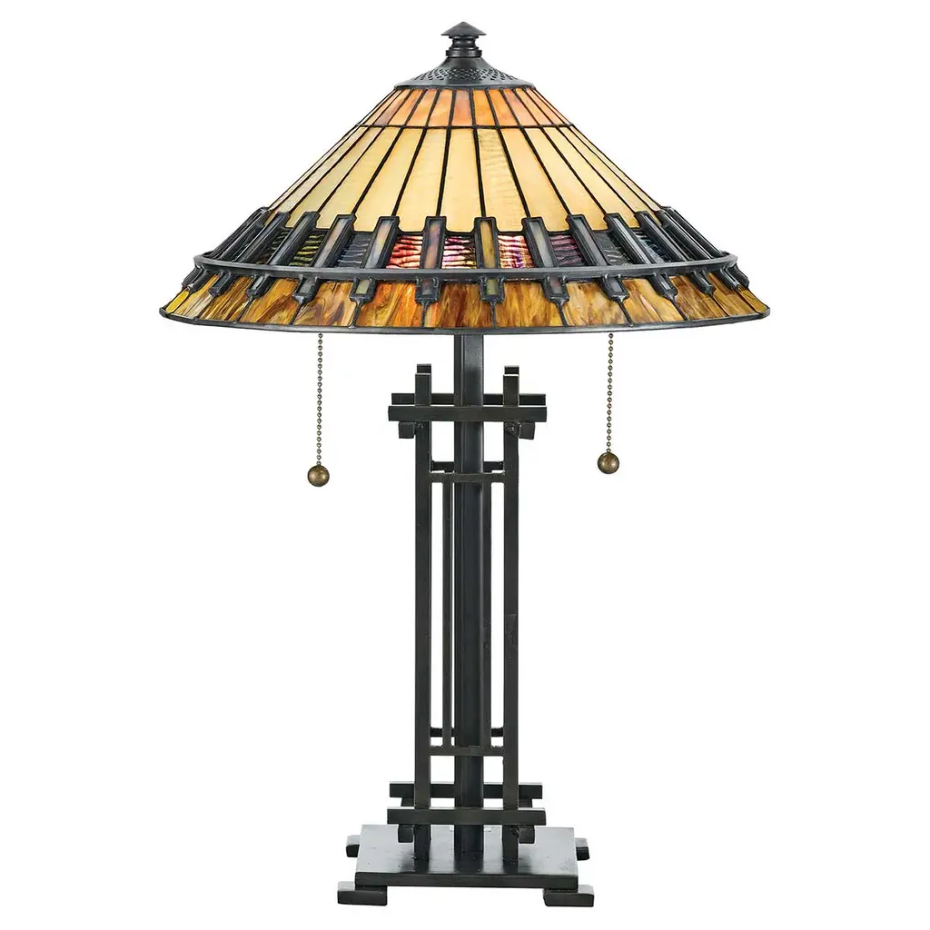 Lampe à poser Chastain 2 lumières — Lampes à poser Quoizel · Elstead