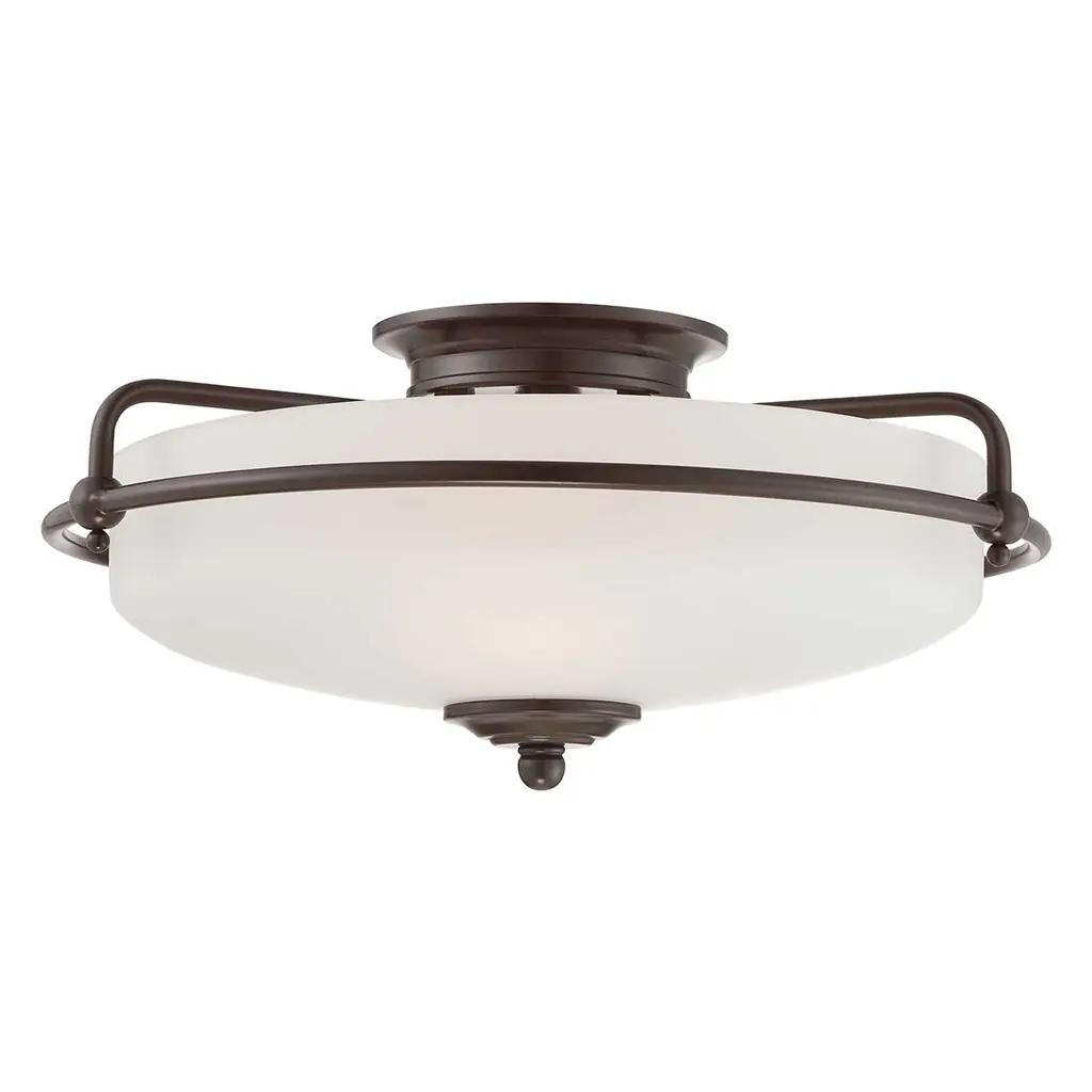 Plafonnier Griffin 3 lumières — Plafonniers Quoizel · Elstead