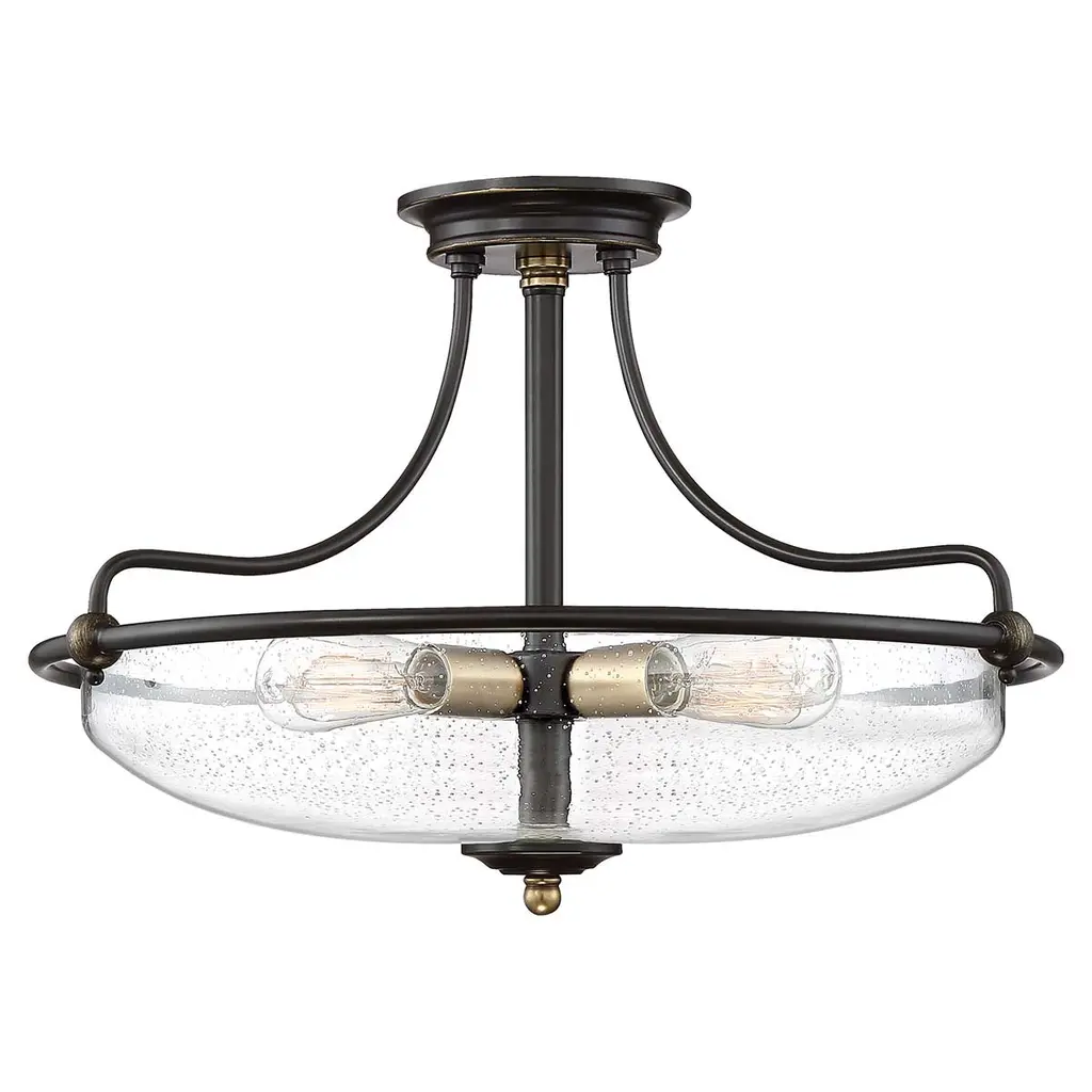 Plafonnier Griffin 4 lumières — Plafonniers Quoizel · Elstead