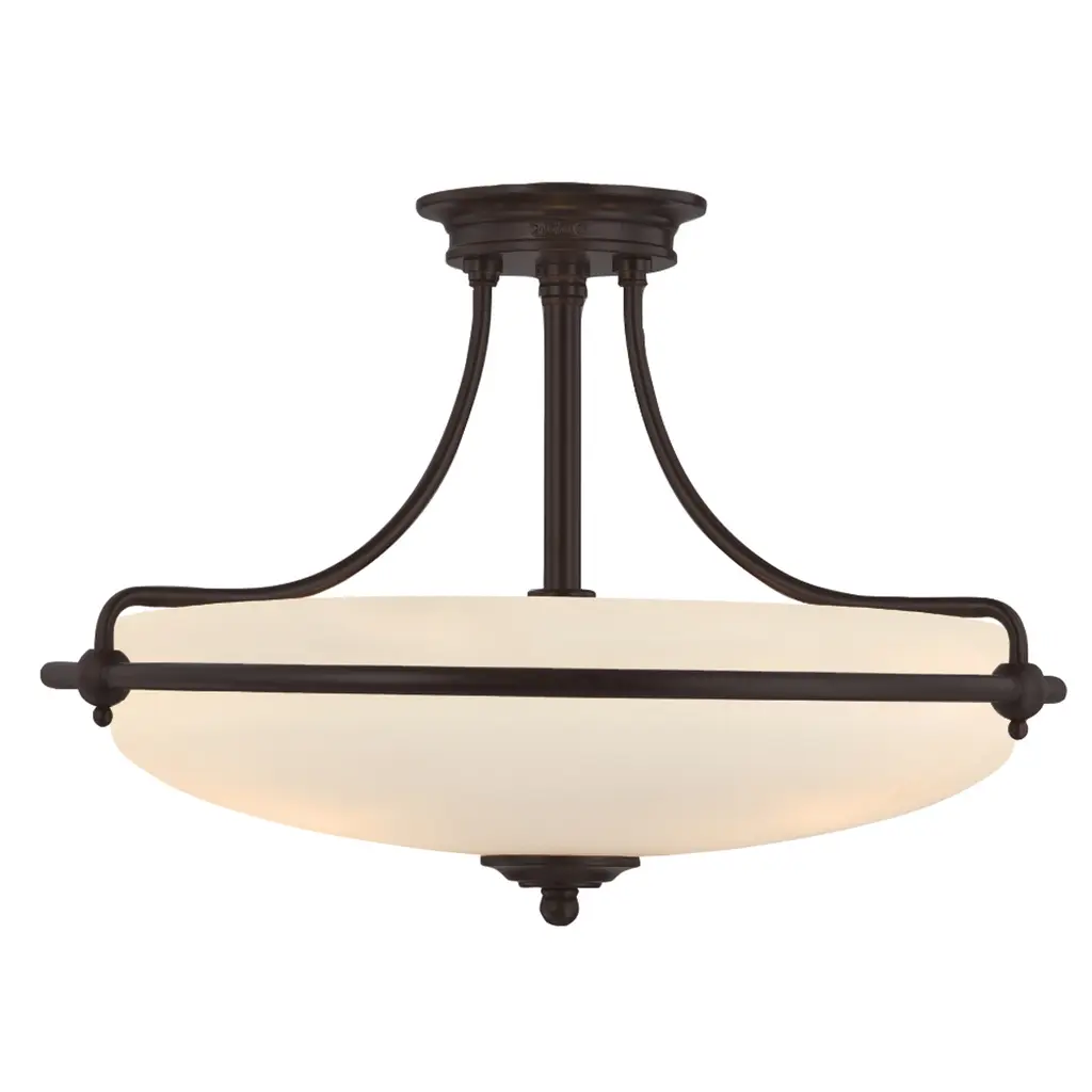 Plafonnier Griffin 4 lumières — Plafonniers Quoizel · Elstead