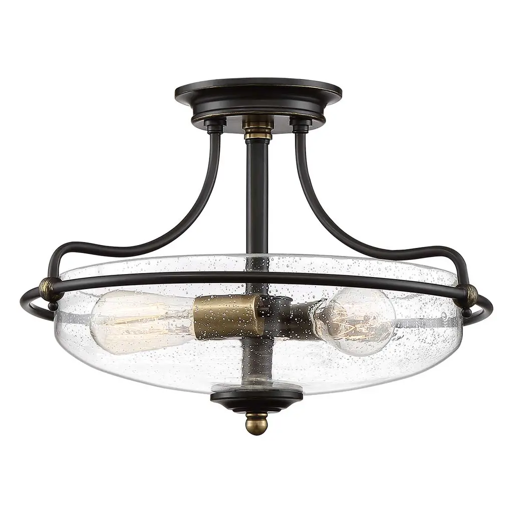 Plafonnier Griffin 3 lumières — Plafonniers Quoizel · Elstead