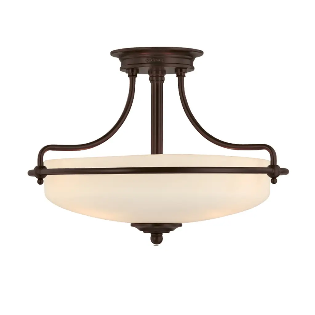 Plafonnier Griffin 3 lumières — Plafonniers Quoizel · Elstead
