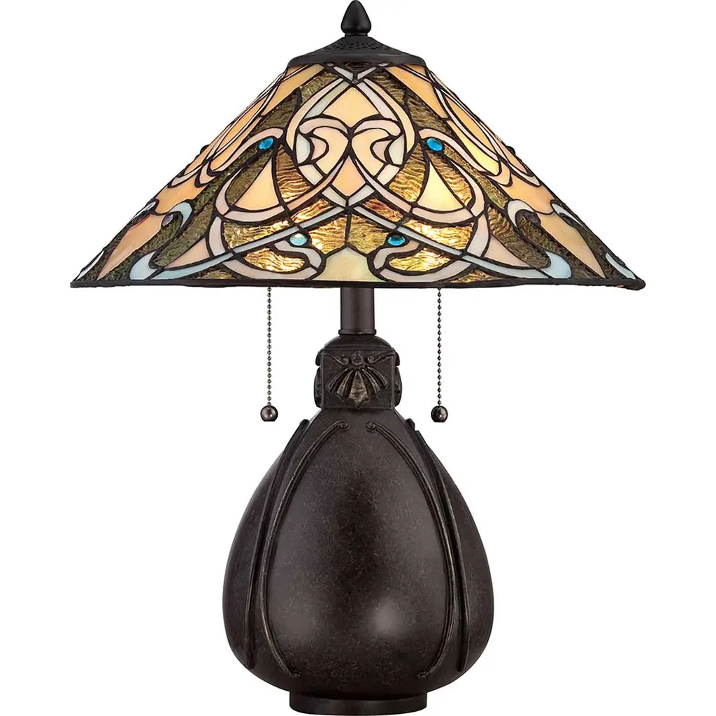Lampe à poser India 2 lumières — Lampes à poser Quoizel · Elstead