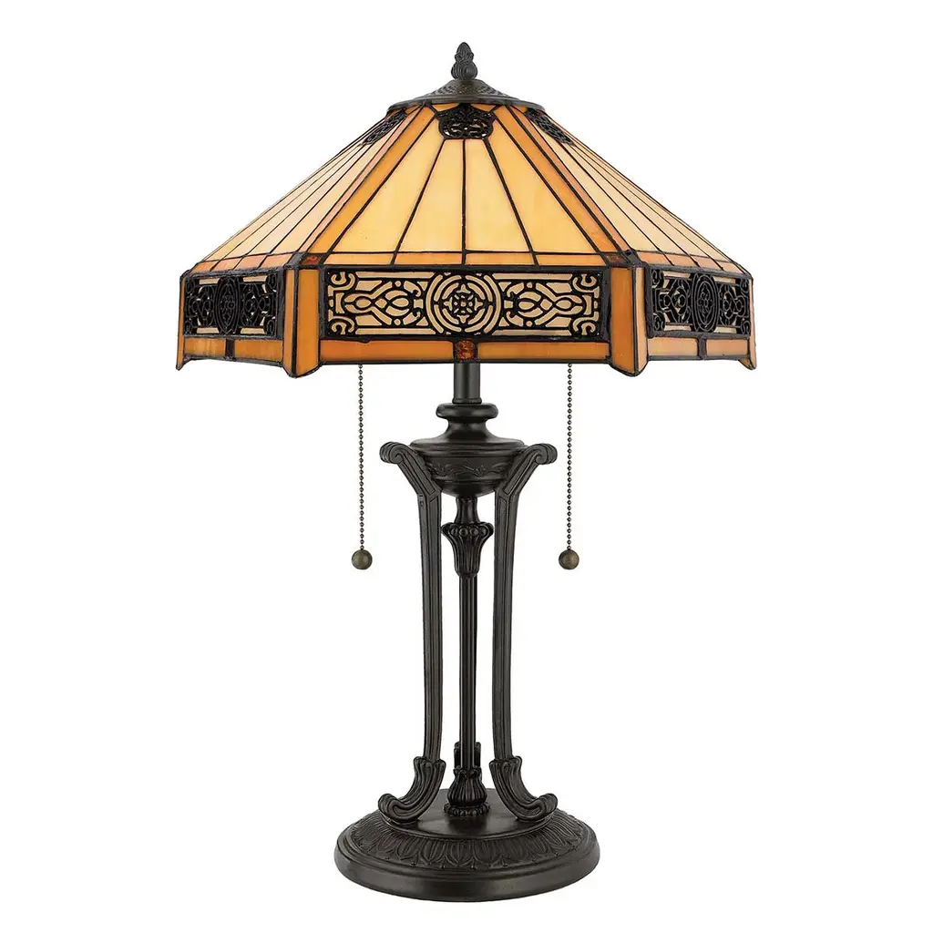 Lampe à poser Indus 2 lumières — Lampes à poser Quoizel · Elstead