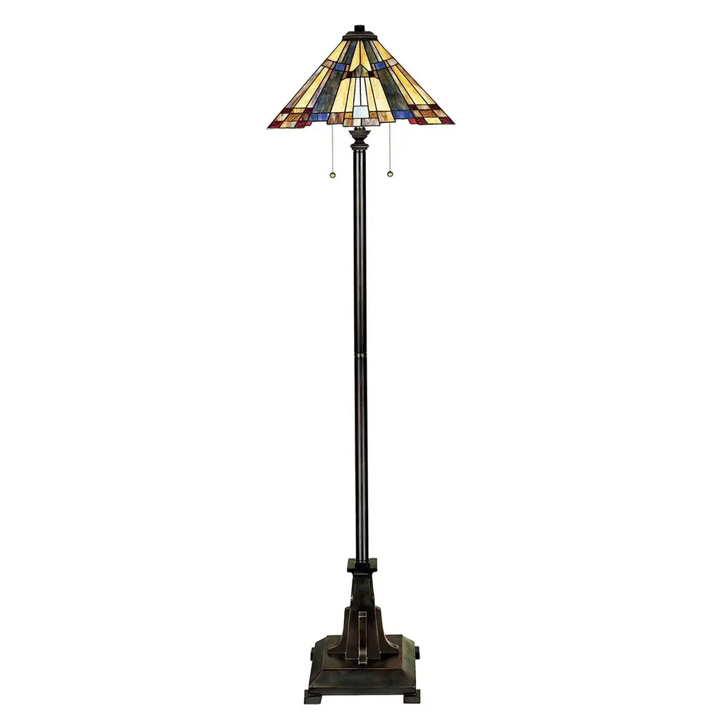 Lampadaire Inglenook 2 lumières — Lampadaires Quoizel · Elstead