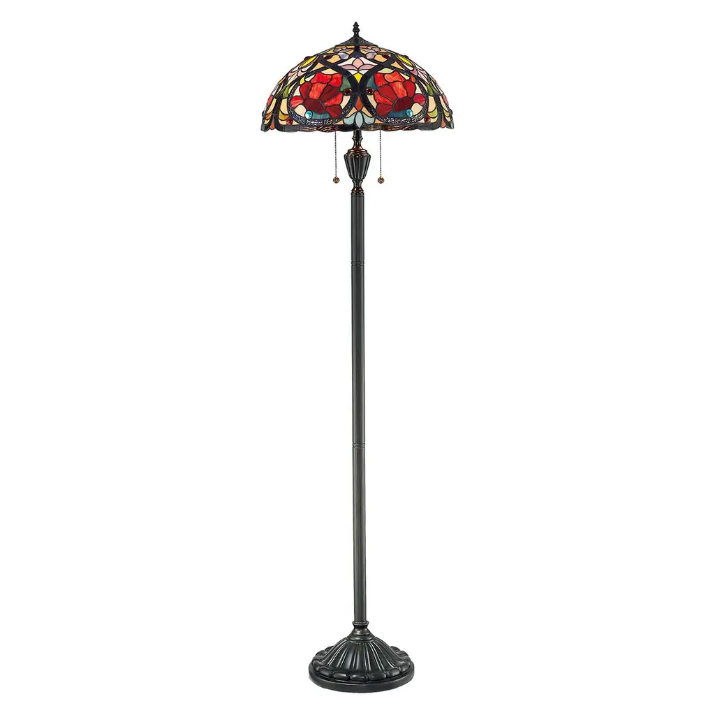 Lampadaire Larissa 2 lumières — Lampadaires Quoizel · Elstead