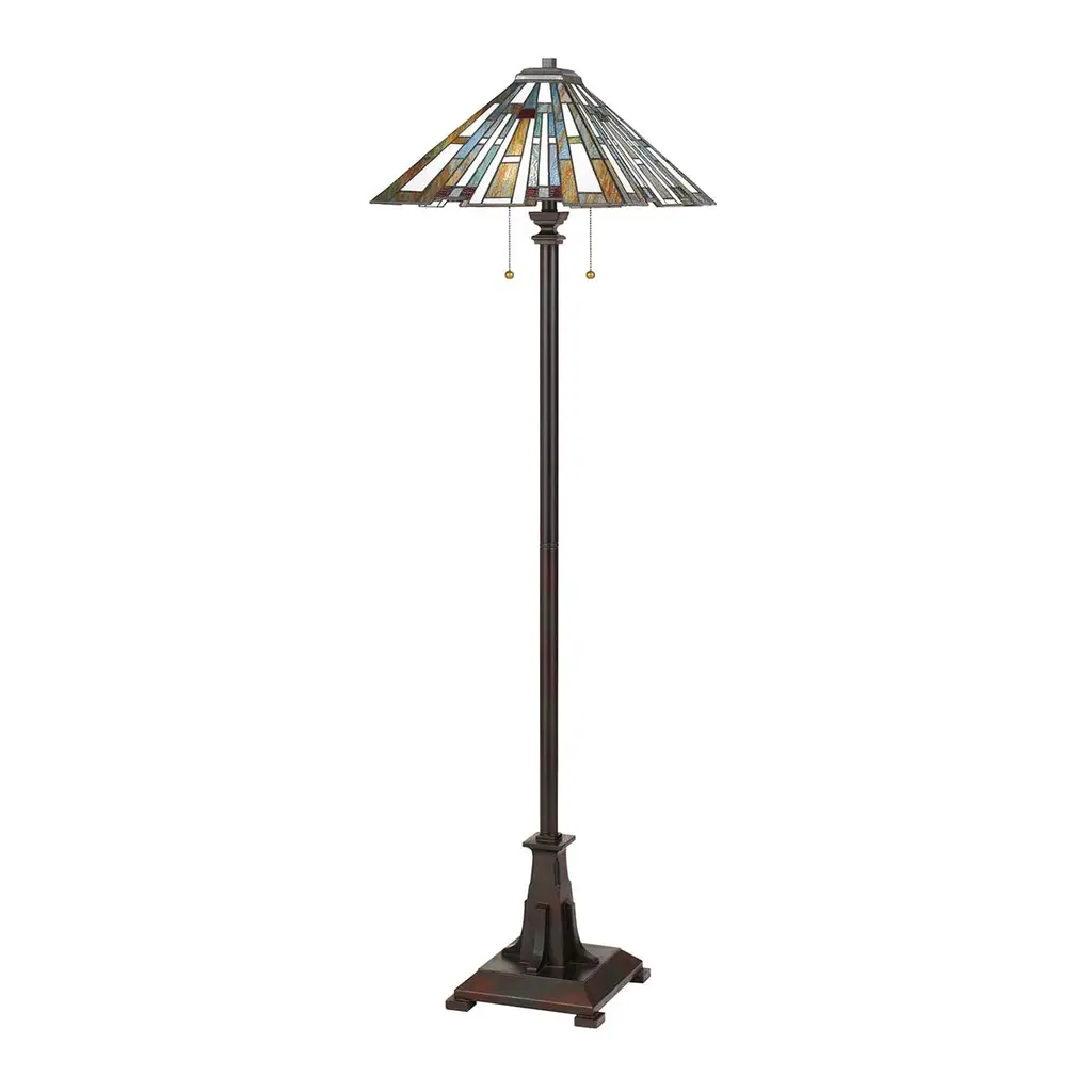 Lampadaire Maybeck 2 lumières — Lampadaires Quoizel · Elstead