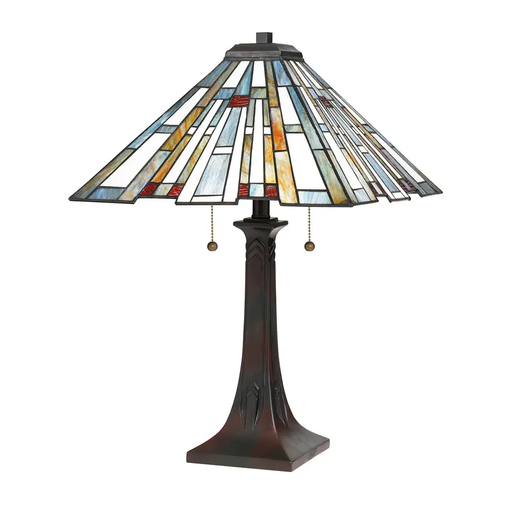 Lampe à poser Maybeck 2 lumières — Lampes à poser Quoizel · Elstead