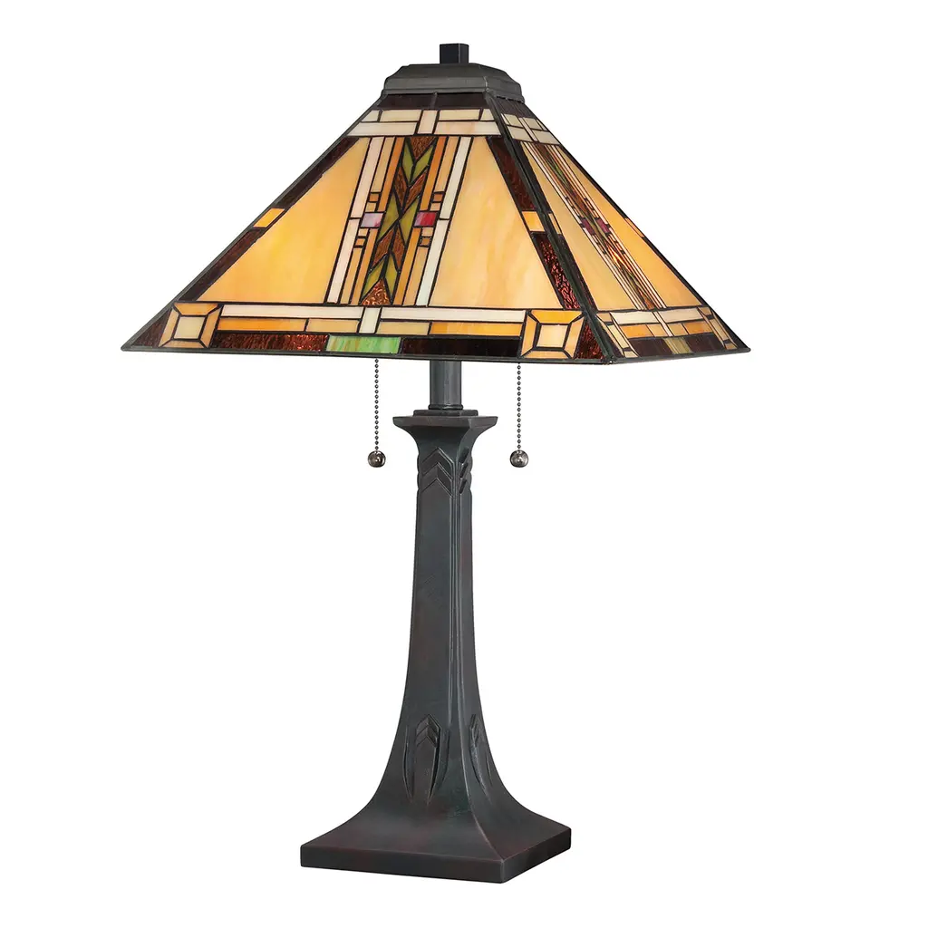 Lampe à poser Navajo 2 lumières — Lampes à poser Quoizel · Elstead