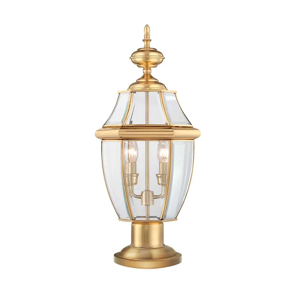 Borne lumineuse Newbury 2 lumières — Bornes lumineuses Quoizel · Elstead