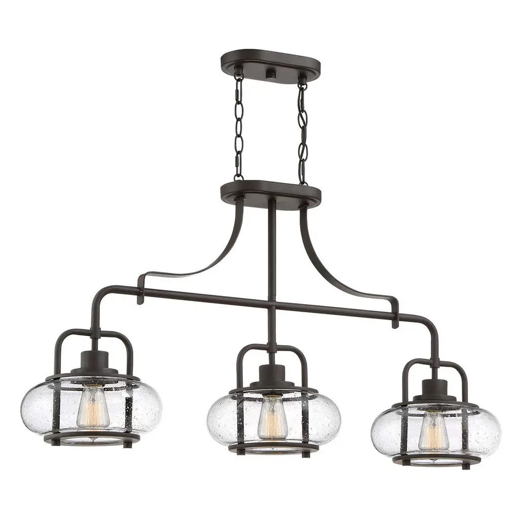 Lustre Trilogy 3 lumières — Lustres Quoizel · Elstead