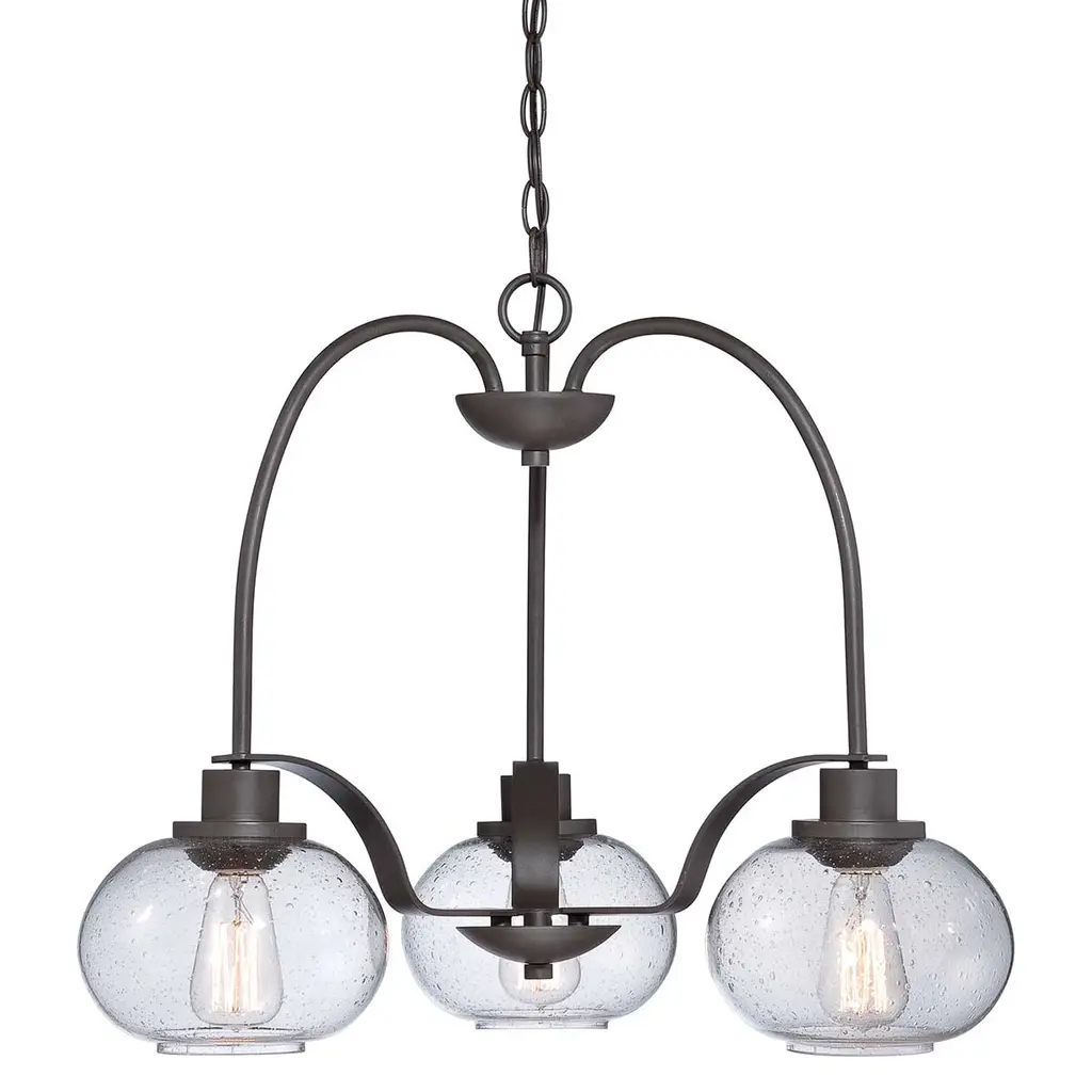 Lustre Trilogy 3 lumières — Lustres Quoizel · Elstead