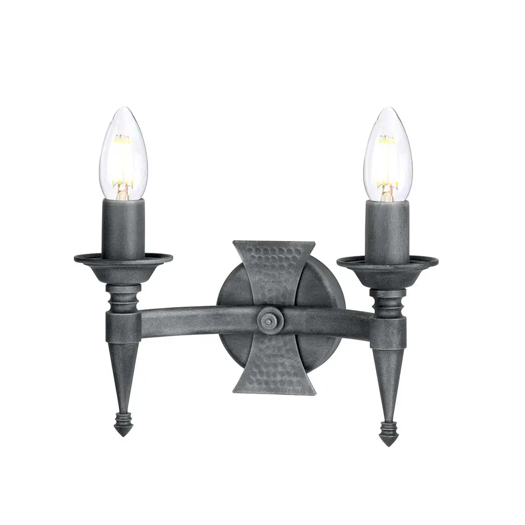 Applique Saxon 2 lumières — Appliques murales Elstead Lighting