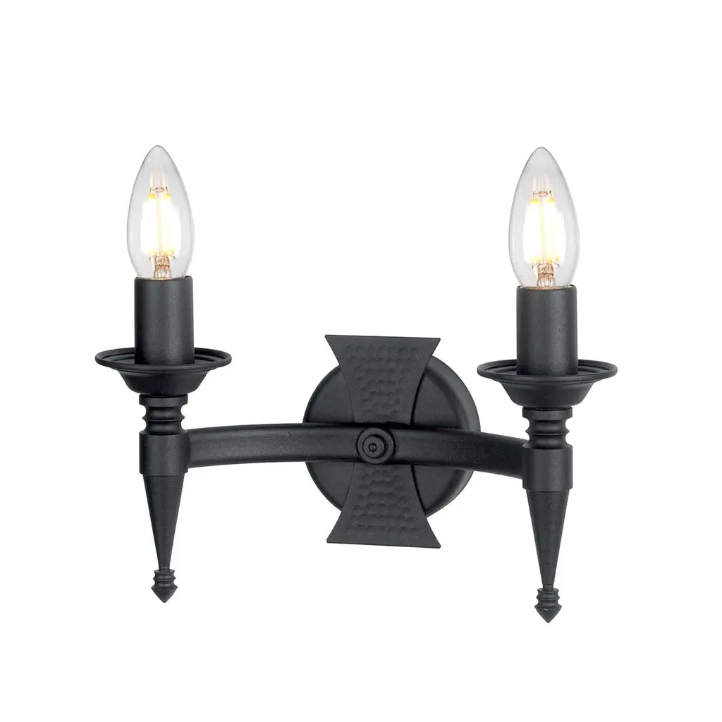 Applique Saxon 2 lumières — Appliques murales Elstead Lighting