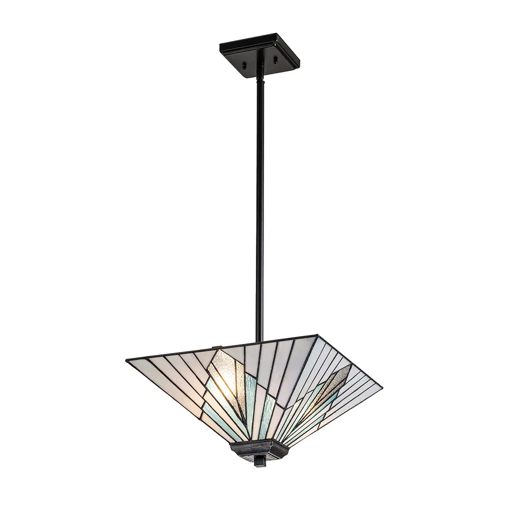 Suspension Alderley 2 lumières — Suspensions Elstead Lighting