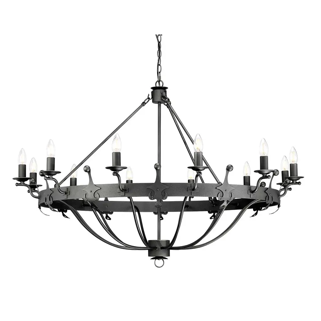 Lustre Windsor 12 lumières — Lustres Elstead Lighting