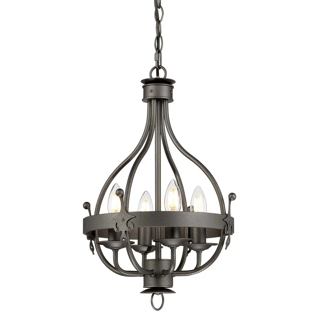 Lustre Windsor 4 lumières — Lustres Elstead Lighting