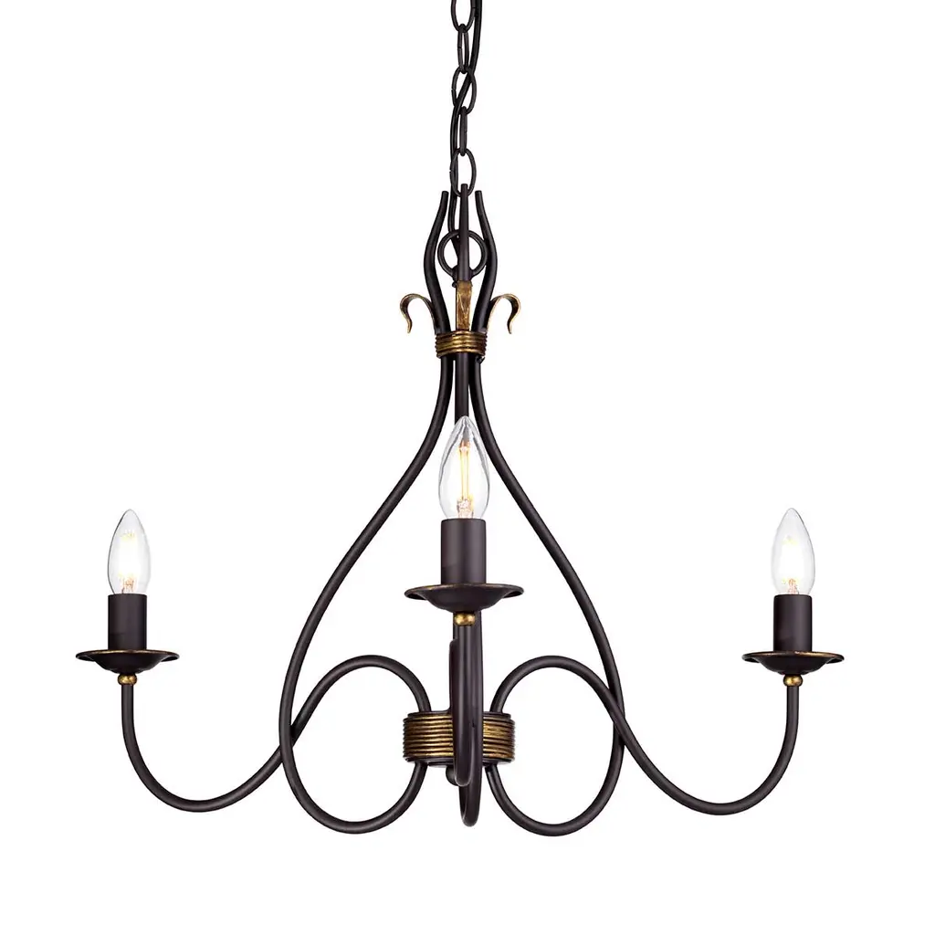 Lustre Windermere 3 lumières — Lustres Elstead Lighting