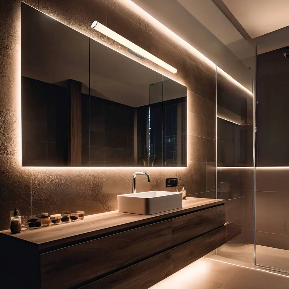 Applique salle de bain LED — Salle de bain Zambelis Lights