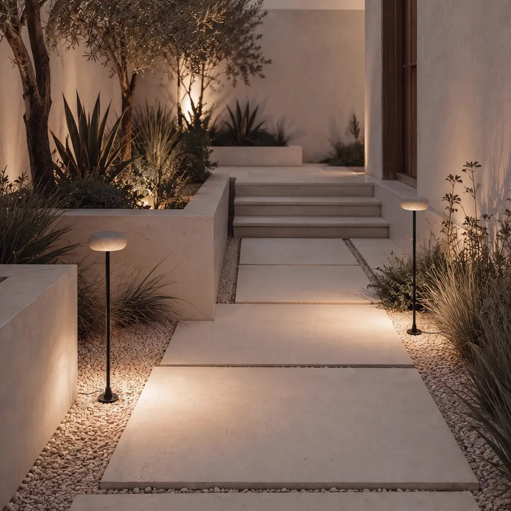 Borne LED — Éclairage au sol Zambelis Lights